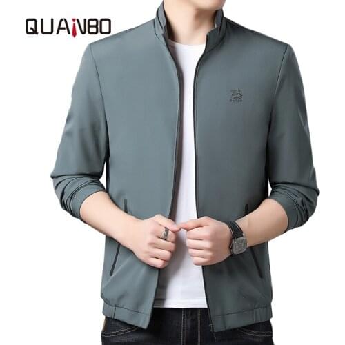 2020 Autumn Spring New Mens Youth Business Casual Jackets Fashion Stand Letter Prnting Male Coats Brand Clothing 3XL