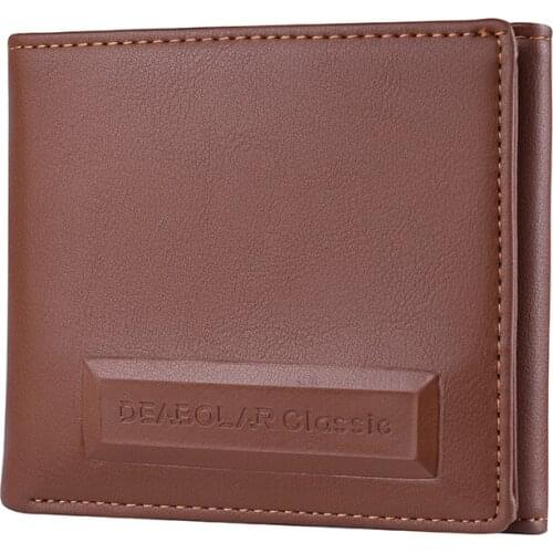 Men Wallet Clip Leather Vintage Short Slim Mens Wallets Luxury Brand Male Purse Card Holder Wallet Fashion High Quality Style