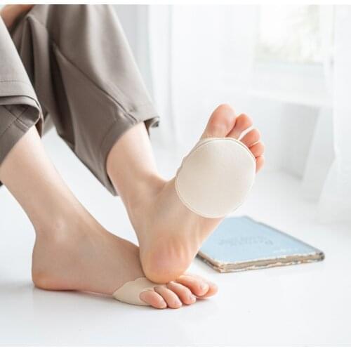 Soft Socks Peds Open Toe Forefoot Insole Five Fingers Socks Liner Elastic Sponge Pain Relief Anti-Slip Foot Skin Care Protection