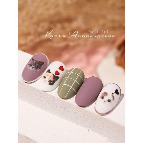 Nail Art Sticker Cute Cat 3D Series Applique Nail Adhesive Sticker Eros Cupid Style DIY Nail Art Decoration Nail Art Design