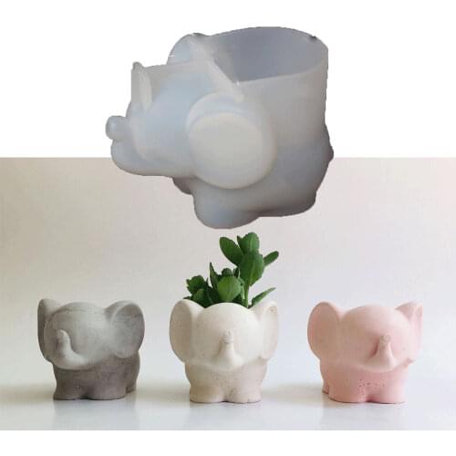 2020 New DIY Epoxy Resin Silicone Mold 3D Elephant Conch Makeup Egg Storage Shell Marine Jewelry Molds for wholesale