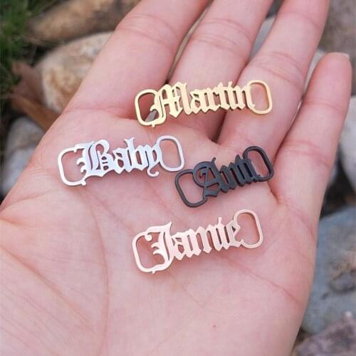 Personalized Shoes Charms DIY Letter Name Custom Sneaker Charm Men Shoe Buckle Women Shoes Nameplate Sneakers Tags Jewelry Gift