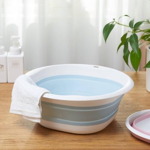 Portable Folding Wash Basin Laundry Tub Multifunctional Collapsible Basin Kitchen Vegetable Fruit Basin Bathroom Accessories
