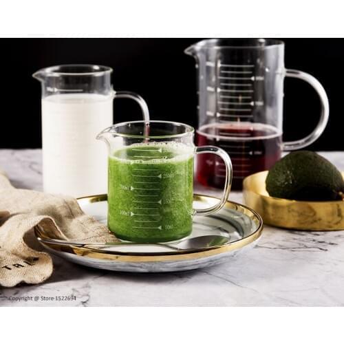 Prepware Glass Measuring Cup DIY Baking Tools Measuring Pot with Measurement 350ML 500ML 1000ML Glass Cup Food Grade Material