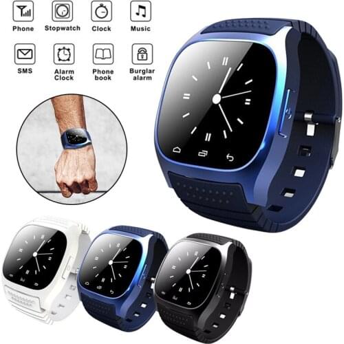Smart Bluetooth Watch Smartwatch M26 with LED Display Barometer Alitmeter Music Player Pedometer for Android IOS Mobile Phone