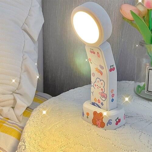 W&G Ins Night Light Body Induction Eye Protection Table Lamp Study LED Light Anti-myopia Desk Lamp Students Bedroom Night Light