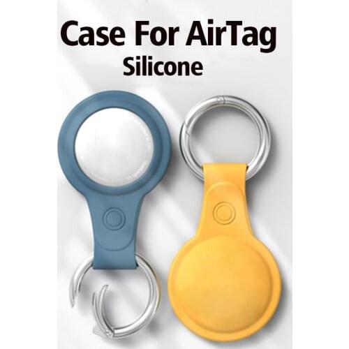 2021 Protective Cover For Airtag Locator Tracker Devices Portable Leather Case For Apple Airtag keychain Anti-Lost Accessories