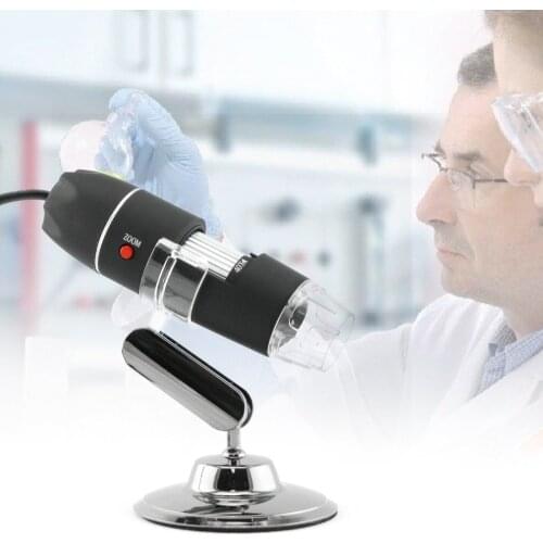 1000X 8 LED Digital Microscope USB Endoscope Camera LED Microscope Metal Base Portable Hand Held Endoscope for Inspection