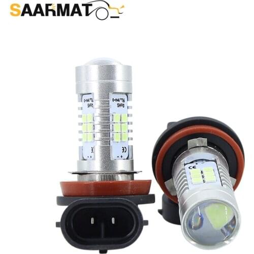 4Pcs LED Can Bus No error H11 H8 + H11 decoders No Flashing for Car Fog Light