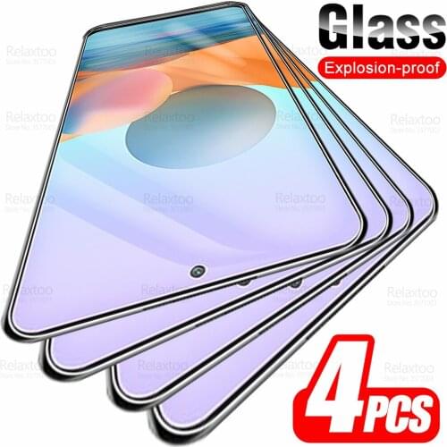 4pcs Tempered Glass For Xiaomi Redmi Note 10 Pro Xiomi Redme Note10 S T 10T 10s Not 10Pro Screen Protector Cover Protective Film