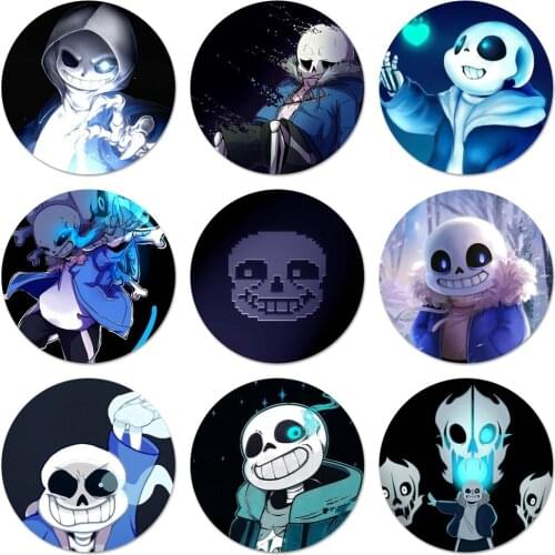 58mm Undertale Sans Badge Brooch Pin Accessories For Clothes Backpack Decoration gift