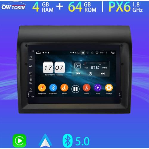 Android 10 PX6 4+64G Car Multimedia Player For Fiat Ducato Citroen Peugeot GPS Navi Bluetooth 5.0 Tethering 4G LTE Carplay Radio