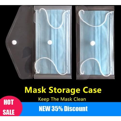 Portable 1PCS Mask Storage Case/Anti Dust Dustproof Mask Storage Clip Holder Masks Keeper Orginazer Case Pocket Mask Accessories