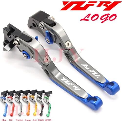 For YAMAHA YZF-R1 YZF R1 YZFR1 2002 2003 Motorcycle Accessories Folding Extendable Brake Clutch Levers LOGO YZF-R1