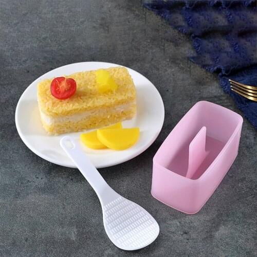 Rice Ball Sushi Mold Vegetable Meat Rolling Tool With Rice Spoon Sushi Maker Diy Luncheon Meat Press Hawaiian Multilayer Tool