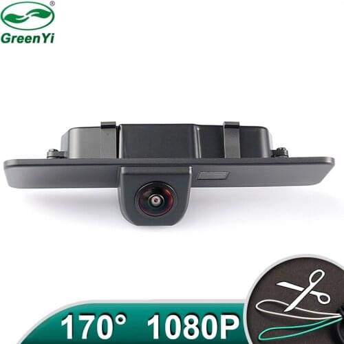 HD Vehicle AHD 1080P 170 Deg Fisheye Lens Car Rear View License Plate Light Backup Camera For Subaru Legacy 07-12 Android DVD