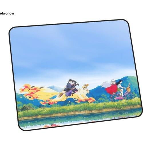 Inuyasha pad mouse wrist rest computer gamer mouse pad 24x20cm padmouse anime mousepad ergonomic gadget office desk mats