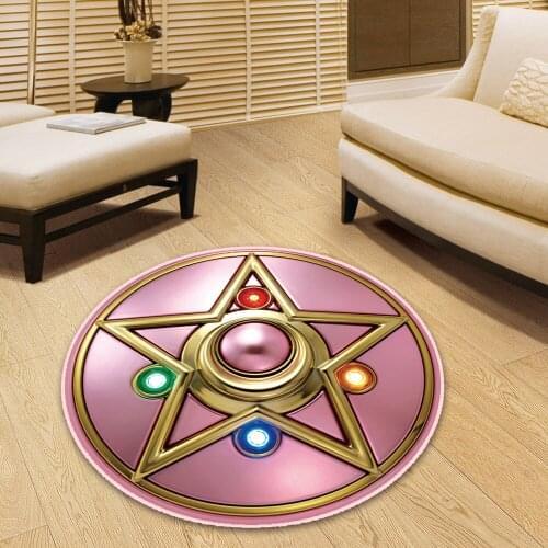 Anime Round Rug Doormat Floor Mat Carpet Home Carpet Hotel Living Room Floor Mats Anti Slip