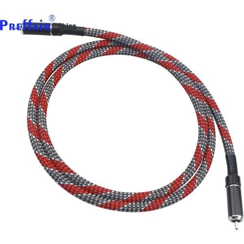 Lava red audio digital coaxial cable COAX/AL S.PDIF connection line power amplifier hifi front and rear signal cable