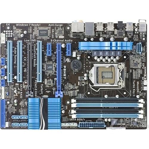 For ASUS P8H67 Computer Motherboard LGA 1155 DDR3 For Intel H67 P8H67 Desktop Mainboard SATA II PCI-E X16 Used