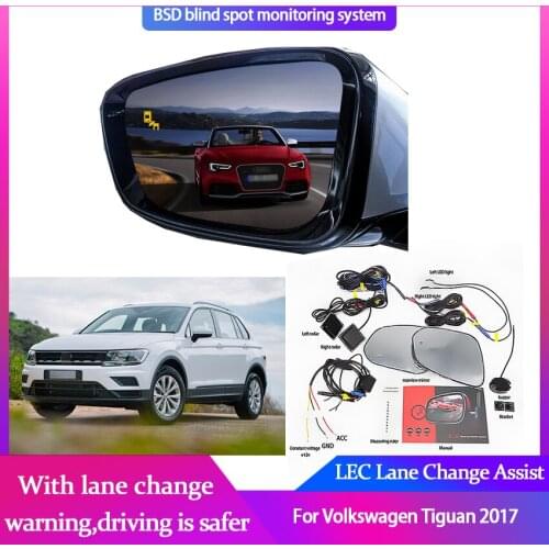Millimeter Wave Radar Blind Spot for Volkswagen Tiguan 2017 BSD BSA BSM Microwave Monitor Radar Detectors Safety Change Assist