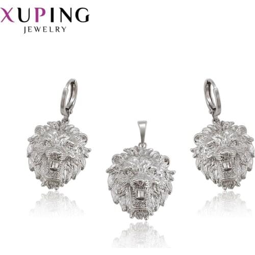 Xuping Elegant Animal Shape High Quality Imitation Rhodium Color Plated Jewelry Sets for Women Gifts 65194