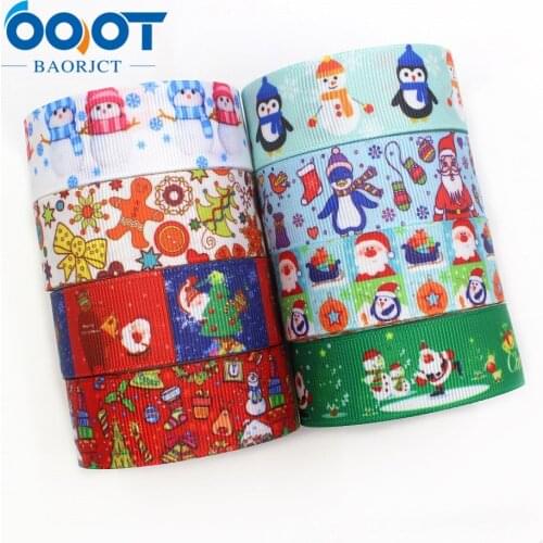 197134,7/8'' 22mm Christmas holiday decoration gift wrapping Printed grosgrain ribbon,10yrds DIY handmade headwear accessories