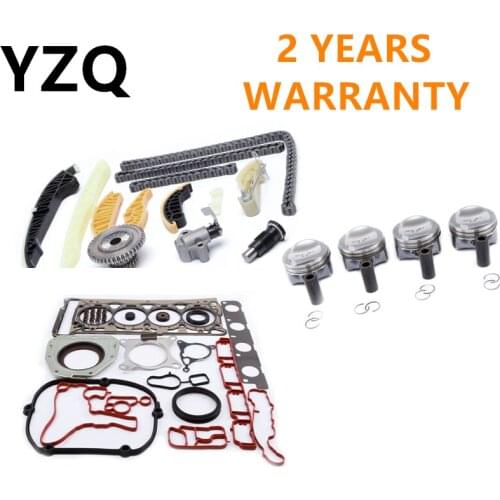 OEM 1.8T Engine Piston Pin23mm Gaskets Timing Chain Repair Set For VW Golf Audi A4 TT Skoda Seat 06H 107 065 CP 06J 103 383 D