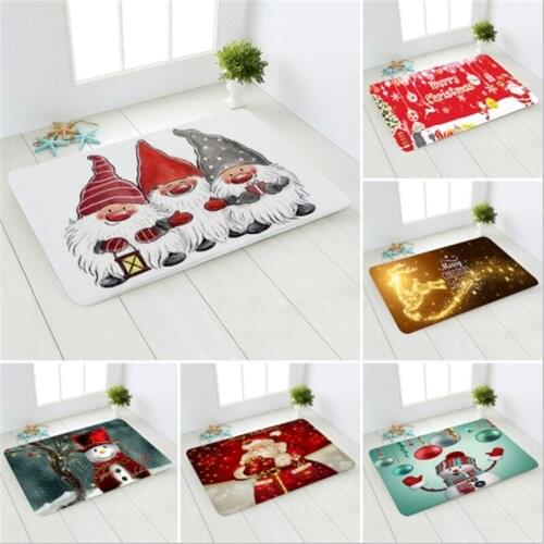 40x60cm Christmas Flannel Rug New Year 2022 Xmas Decoration Natal Mat Christmas Decorations for Home 2021 Merry Christmas XMAS