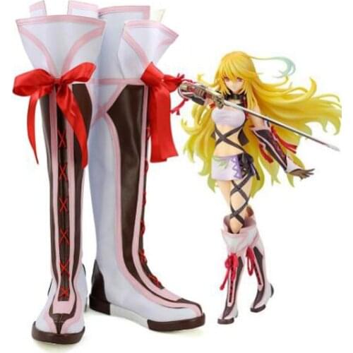 Tales of Xillia Milla Maxwell Cosplay Boots Shoes Party Cosplay Show Boots Custom Made for Adult Women Shoes