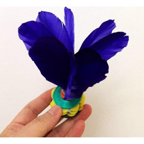 School Gift Outdoor Sport Kids Foot Sports Kicking Feather Shuttlecocks Toy Playing Games Chinese Jianzi Child Toy 2021