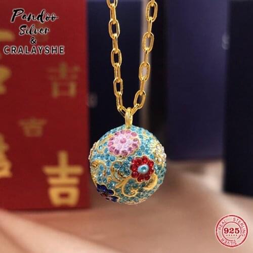 2021 S925 Sterling Silver Jewelry Original 1:1 Copy, SWAN FLOWER OF FORTUNE Necklace For Women Elegant Temperament gift