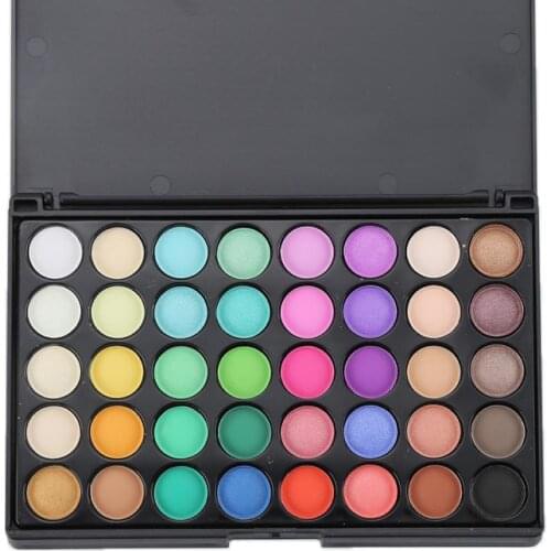 1pc 40 Colors Fusion Makeup Eyeshadow Pallete Highlighter Shimmer Make Up Pigment Eyeshadow Palette Cosmetics Make Up Gift