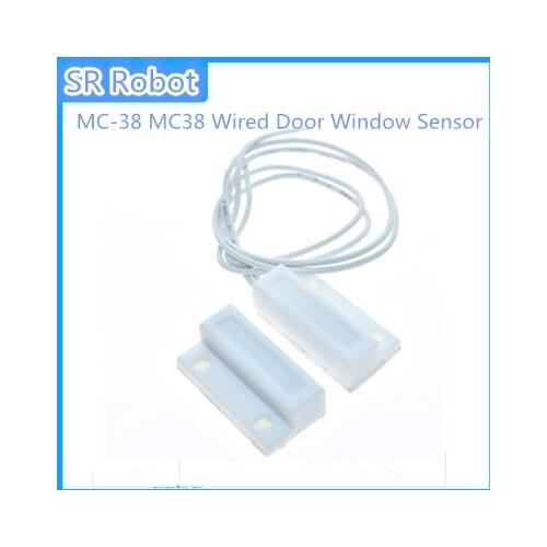 10Pair MC-38 MC38 Wired Door Window Sensor N/O Switch Magnetic Alarm 330MM Length 100V DC Normally-Closed NC For Home Safe DIY