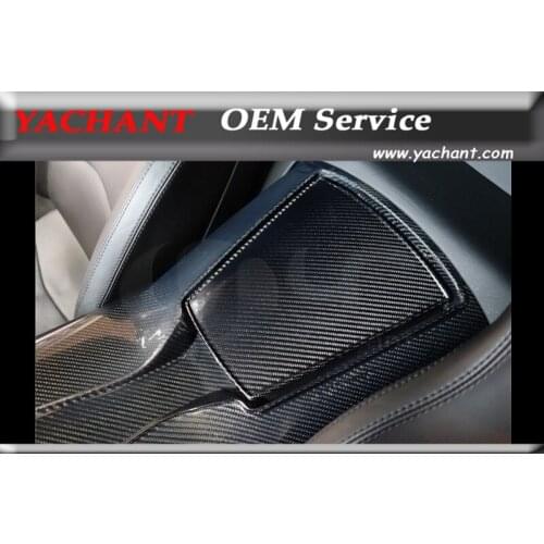 Car-Styling Auto Acessories Full Carbon Fiber Interior Trim Fit For 2011-2014 Aventador LP700 Central Storage Box Panel Cover