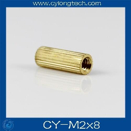 Free shipping M2*8mm cctv camera isolation column 100pcs/lot Monitoring Copper Cylinder Round Screw.g CY-M2*8mm