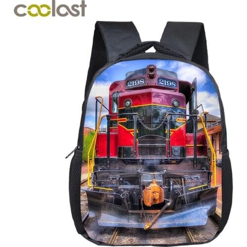 12 Inch Steam Locomotive / Train Toddler Backpack Children School Bags Boys Girls Kindergarten Bag Kids School Backpacks Gift