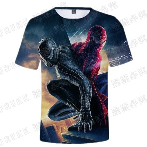 Spiderman 3D T shirt Men Women Children Summer Casual Streetwear Boy Girl Kids Spider-Man Printed T-shirt Fashion Cool Tops Tee