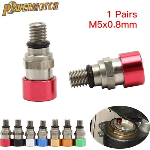 M5x0.8mm Fork Air Bleeder Relief Valve For Honda CR 80 85 125 250 500 CRF 250R 250X 450R 450X 250RX For Kawasaki Yamaha Suzuki