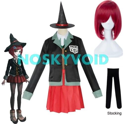 Yumeno Himiko Cosplay Costumes Danganronpa V3: Killing Harmony Magician Uniform Woman Magic Hat Himiko Yumeno Wig