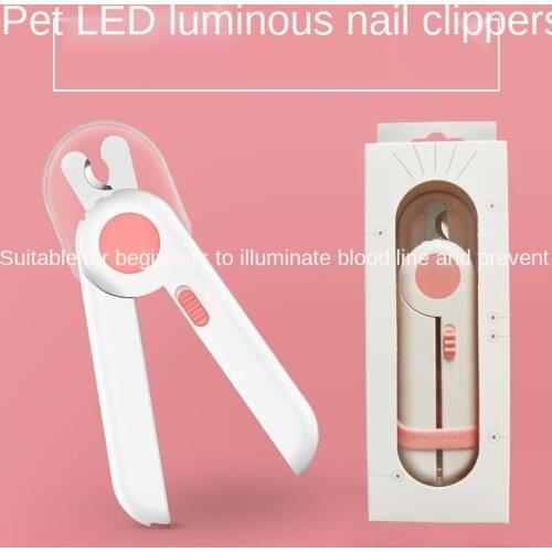 Pet Nail Claw Cutter LED Light Grooming Scissors Cats Nails Clipper Trimmer Small Dog Nail Clippers Pet Claw Nail Supplies