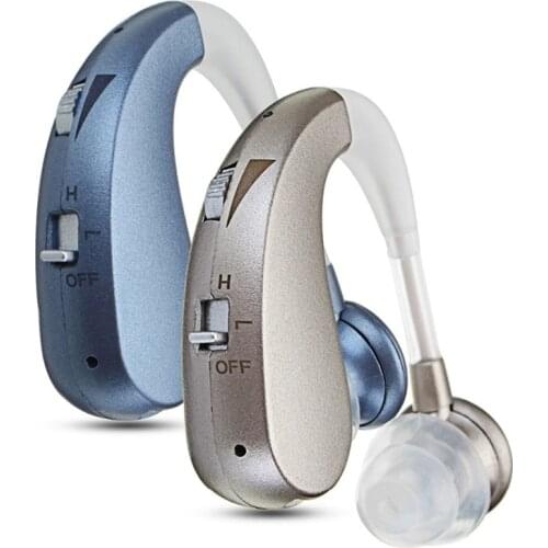 Mini Digital Hearing Aid Sound Amplifier Noise Reduction USB Rechargeable In-ear Earphone Wireless Ear Aids for Elderly