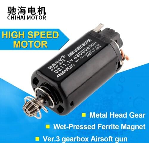Chihai Motor CHF-480A+plus high speed 48000rpm short Axle type dc gear Motor for Gel Blaster Ver.3 Gearbox