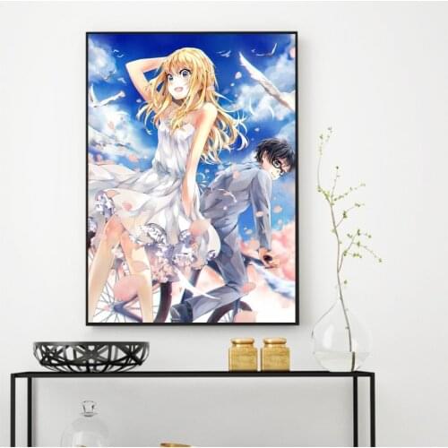 Canvas Wall Artwork Painting Home Decoration Your Lie in April Animation Nordic Poster Printed Modular Pictures For Living Room