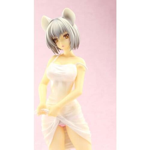 Unpainted Wet Mouse Cute Girl GK Resin Figure 1/6 Scale Model Kit Resin Colorless Self-Assembled Toy No.61