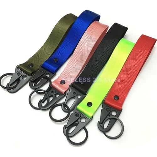 Wholesale Fashion Lanyard Keychain Sling Car Bike Motorcycle Keychain Keyring Lanyard Key Chain Ring for Women Men Car Keys