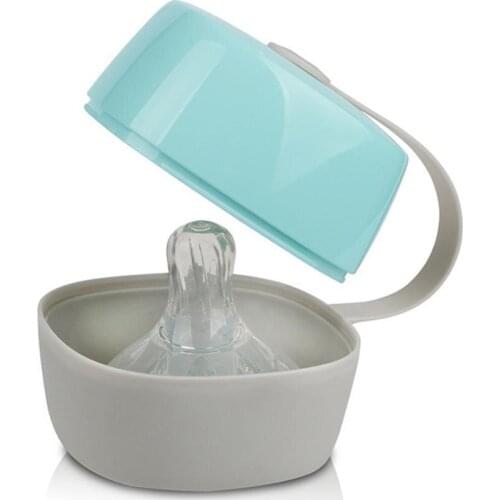 Portable Baby Infant Kids Pacifier Nipple Cradle Case Holder Pacifier Dual Color Travel Storage Box High Temperature Resistant