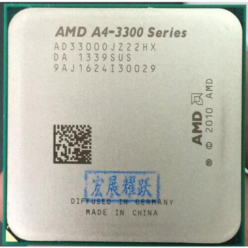 PC AMD A4-Series A4-3300 A4 3300 Dual-Core CPU 100% working properly Desktop Processor 100% working properly Desktop Processor