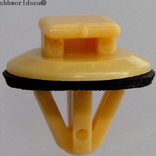 Shhworldsea 100pcs car clip auto fastener door moulding clip with sealer for avalon&coorolla 1998-on for toyota 90467-10077