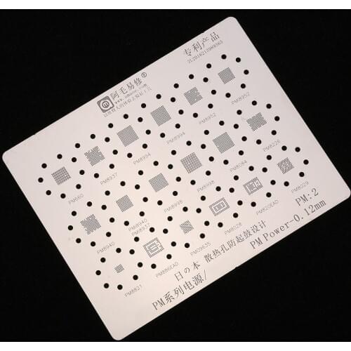 BGA Stencil Reballing for PM660 PM8937 PM8994 PMI8994 PM8952 PMI8952 PM820EAD PM8029 PM886EAD Power IC Planting Tin Template